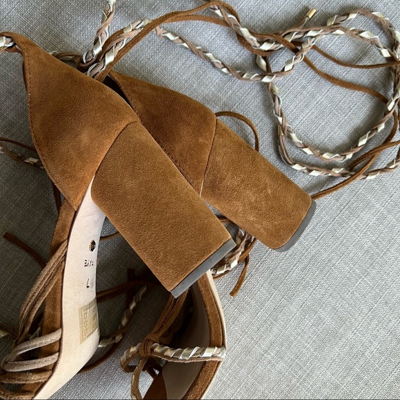 RAYE • Suede Strappy lace up sandals - Picture 3 of 9